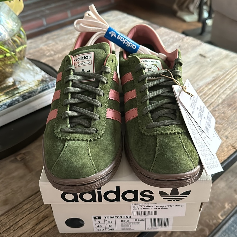 END. x Adidas Tobacco Flyfishing Sneakers - Picture 5 of 11